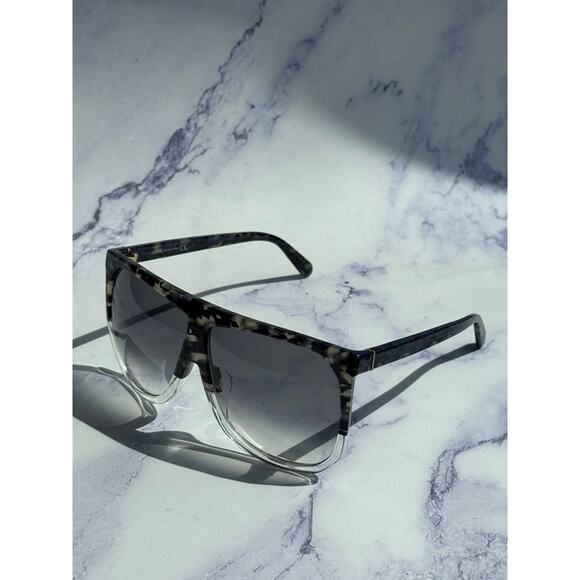 NEW Loewe LW40001F Filipa Sunglasses in Grey Blue Havana main image 4